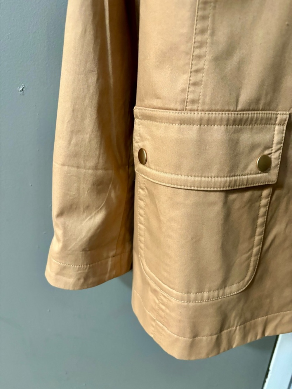 Talbots Coated Cotton Barn Jacket - Picture 7 of 8